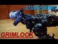 Transformers-stop motion-Studio Series-Leader Class-Grimlock-變形金剛-電影經典工作室系列-無敵戰將-鋼鎖 停格動畫