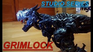 Transformers-stop motion-Studio Series-Leader Class-Grimlock-變形金剛-電影經典工作室系列-無敵戰將-鋼鎖 停格動畫