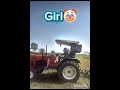 Girls vs boys driving tractor #music