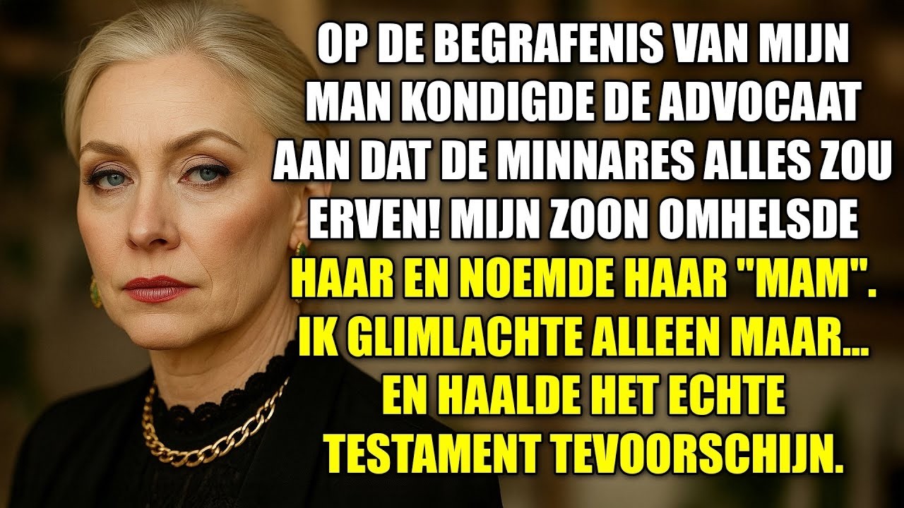 Op de begrafenis van mijn man bedankte mijn eigen zoon een andere vrouw voor alles wat zij voor de familie had betekend. Linda zat op de voorste rij met perfecte make-up en weloverwogen tranen,...