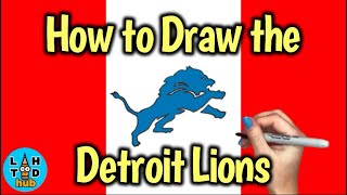 How to Draw the Detroit Lions Logo