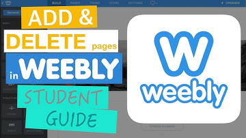 How to Add & Delete Pages in Weebly | Website Editors | Student Guide #2