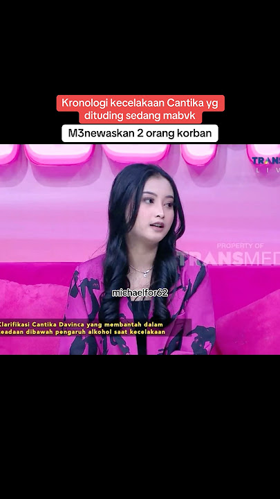 Klarifikasi Cantika davinca alami laka dituding mabuk #cantikadavinca #klarifikasi #lakalantas