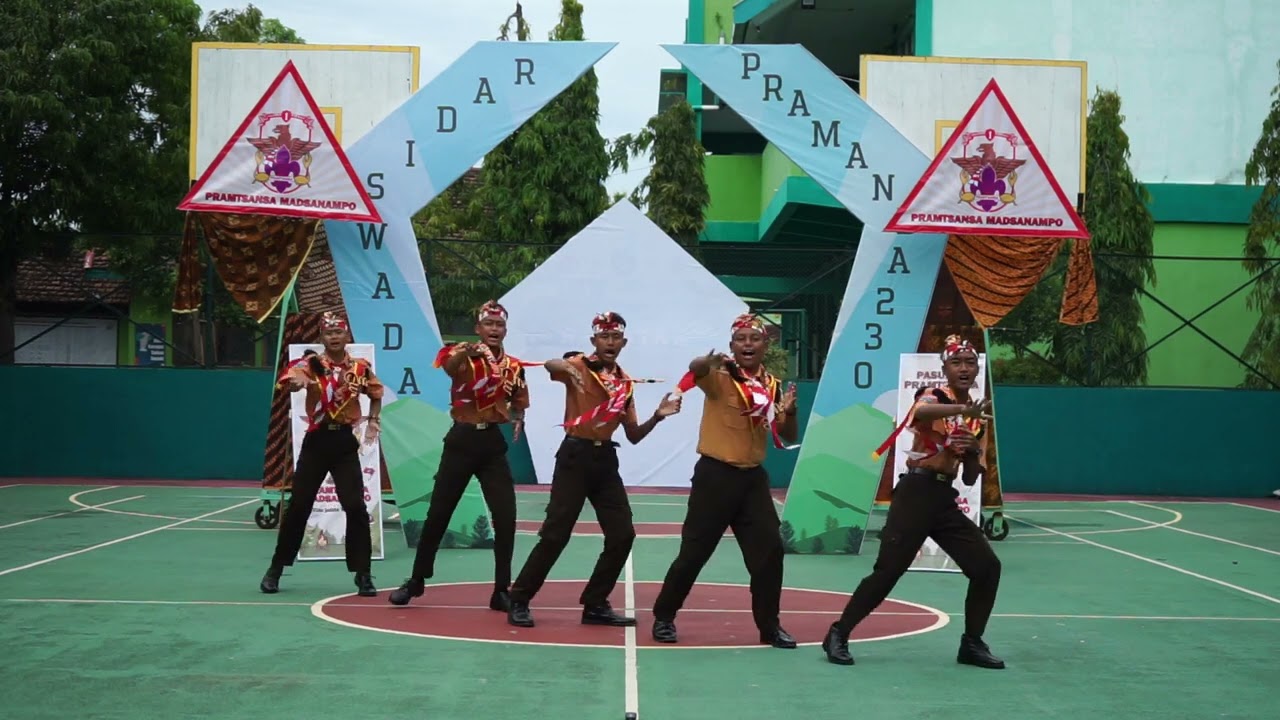 Yel-Yel Jambore Pramuka Madrasah 2023 | MTsN 6 Ponorogo Putra