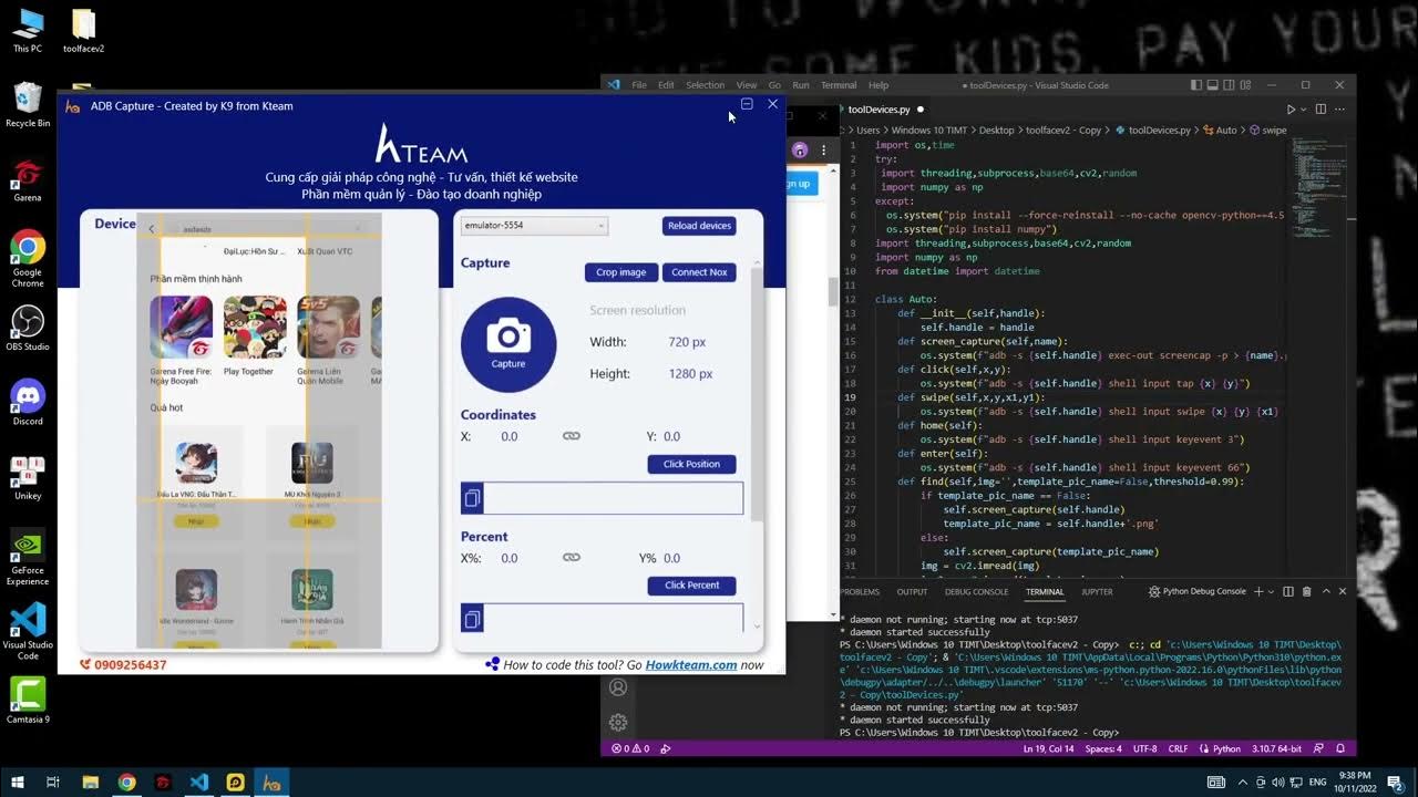 🔯#Python-ADB: Thêm các lệnh adb vào tool - YouTube