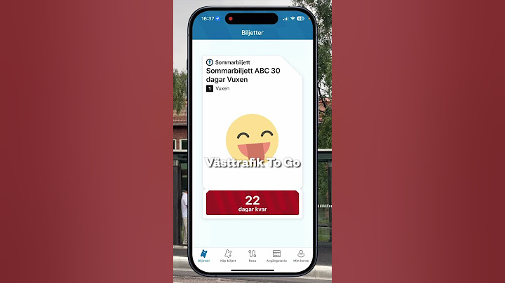 Se var bussen eller spårvagnen befinner sig i appen Västtrafik To Go 📲