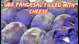 UBE PANDESAL WITH CHEESE | HOW TO MAKE UBE PANDESAL WITH CHEESE FILLINGS| TRENDING PANDESAL