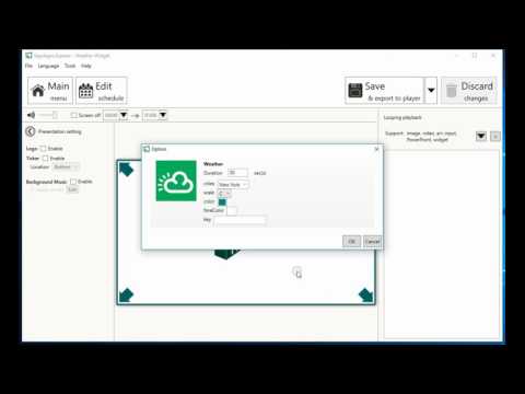 IAdea Widget Tutorial : Weather
