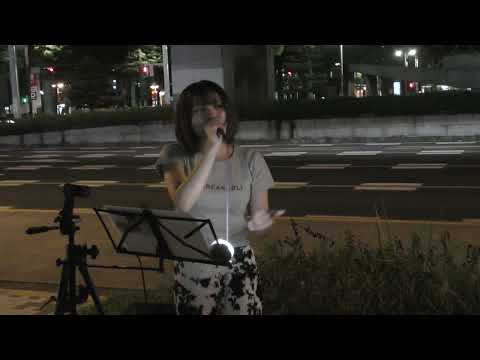23.9.16　＃雪の華（中嶋美嘉）＃アカペラ　＃路上ライブ 　#久屋パーク（テレビ塔前）　 #rumi  　＠rumi_sing1107