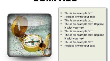 compass showing directions geographical powerpoint presentation slides s pptx