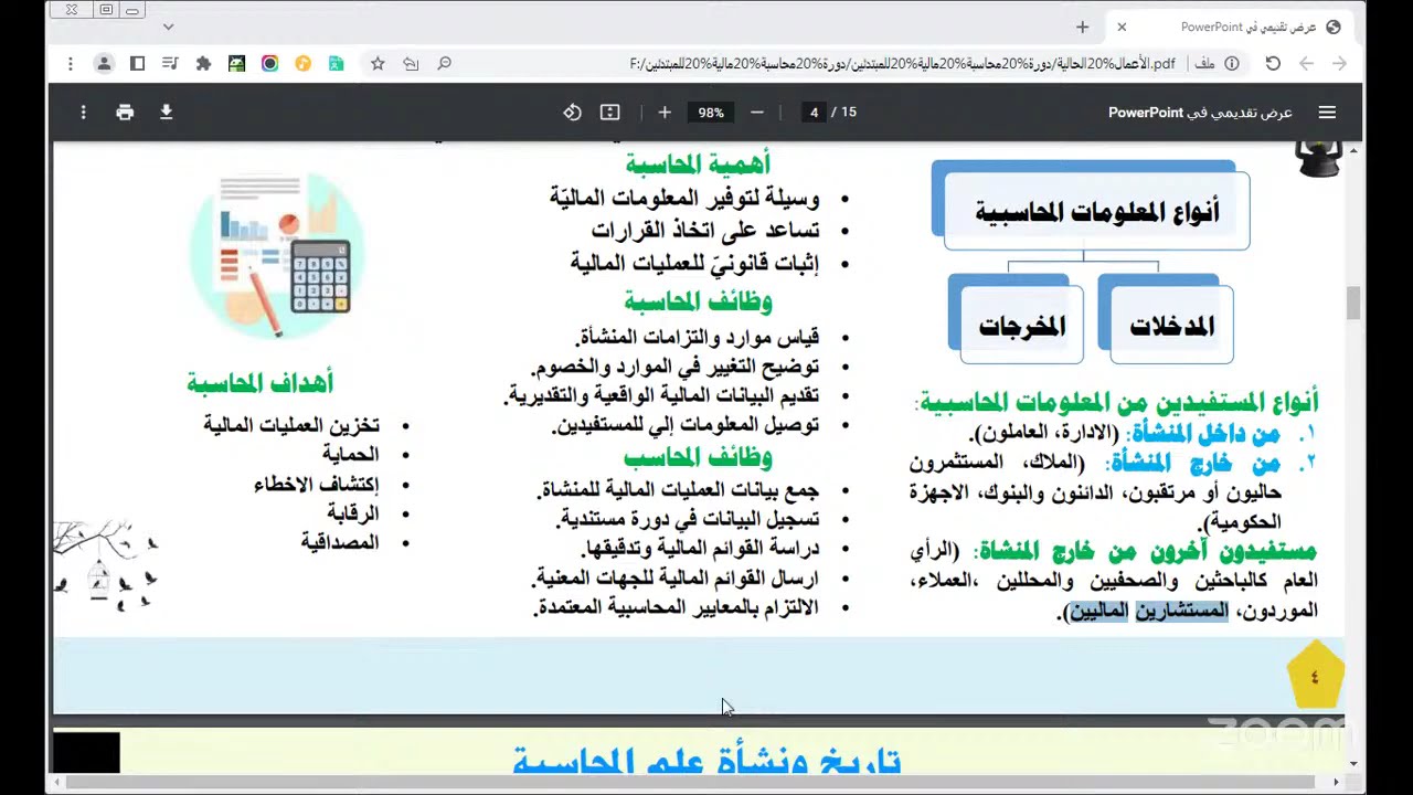 محاسبة مالية للمبتدئين