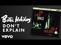 Billie Holiday - Don't Explain (Audio)