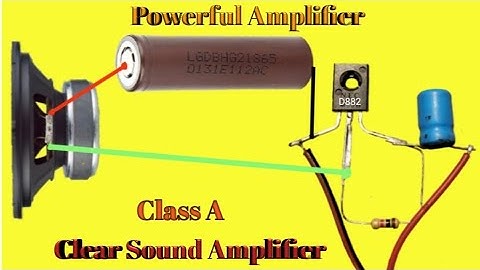 How To Make Amplifier Circuit With D882 Transistor Clear Sound Mini Speaker 🔊