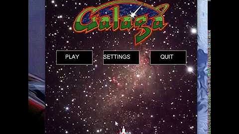 Galaga Remake: Menu Demo