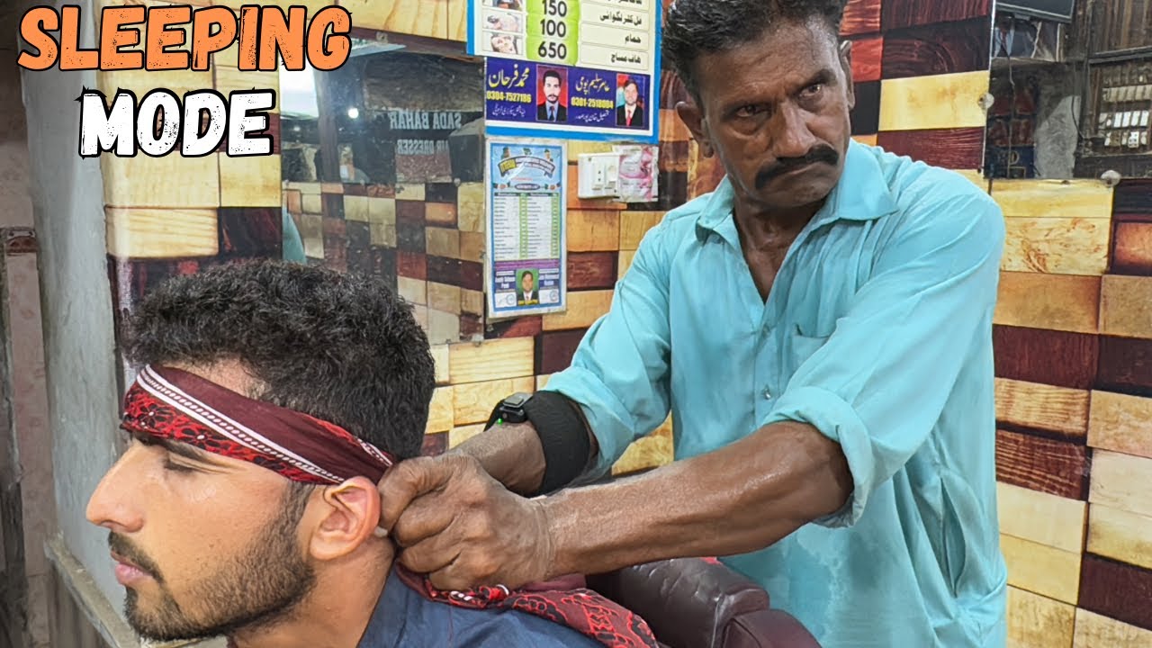 ASMR: Pakistani Best Head Massage Ever By Chacha Multani | Body Cracks