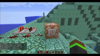 Redstone Madness ep:1 GIANT WAVE (only 2 command blocks]