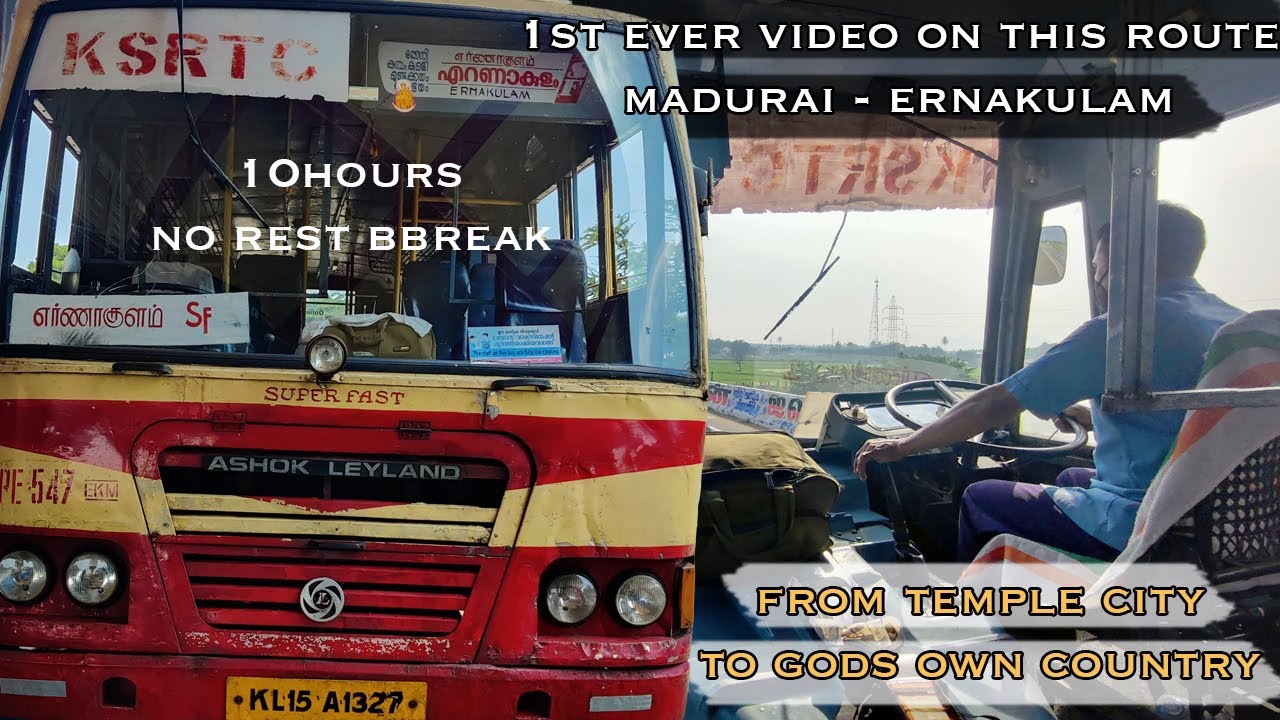 Madurai ernakulam | Ksrtc travel vlog | 1st ever vlog in this route | 