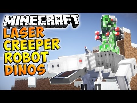 [1.7.10] Laser Creeper Robot Dino Riders Mod Download 