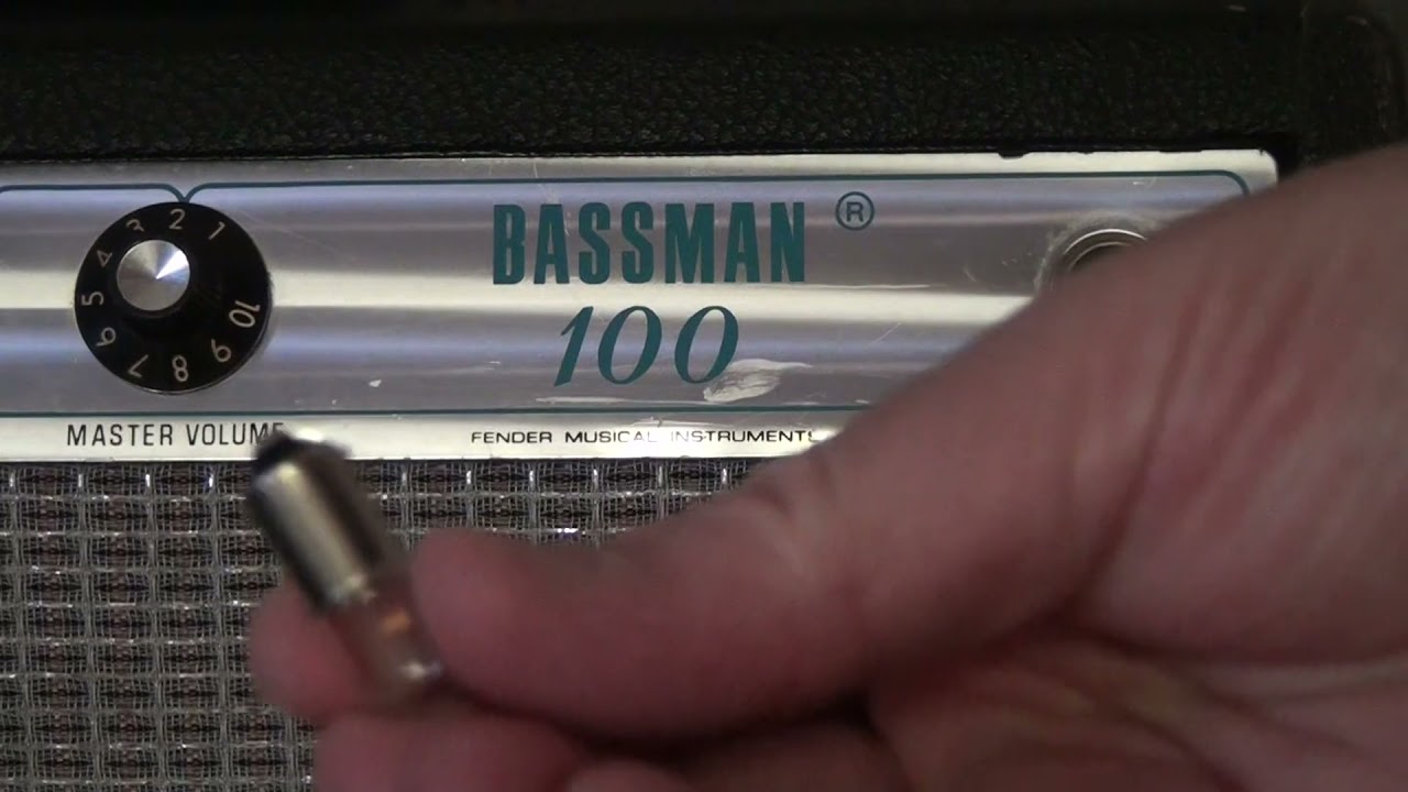 Replacing A Fender Amp Bulb (Jewel, Light, Lamp) YouTube