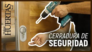 ¿Cómo instalar una cerradura en puerta de madera?