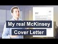 I applied to McKinsey with this Cover Letter - and got in! | Cover Letter for Job Application