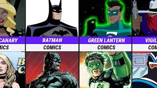 Justice League Unlimited Animated Series vs Comics Comparison