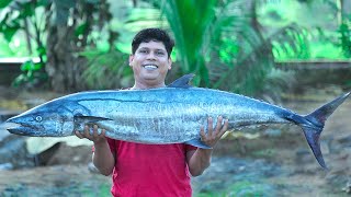 17 KG  KINGFISH GRILLED | Big Fish Grilled In Banana Leaf | Village Style Fish Fry