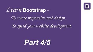 Learn Bootstrap (Step by step Tutorial ) - Part 4/5