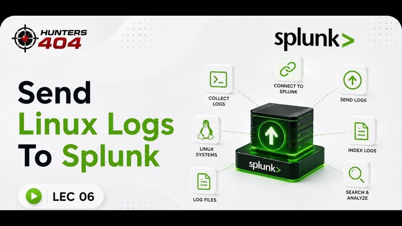 Splunk LEC 06 send Linux Logs To Splunk - YouTube