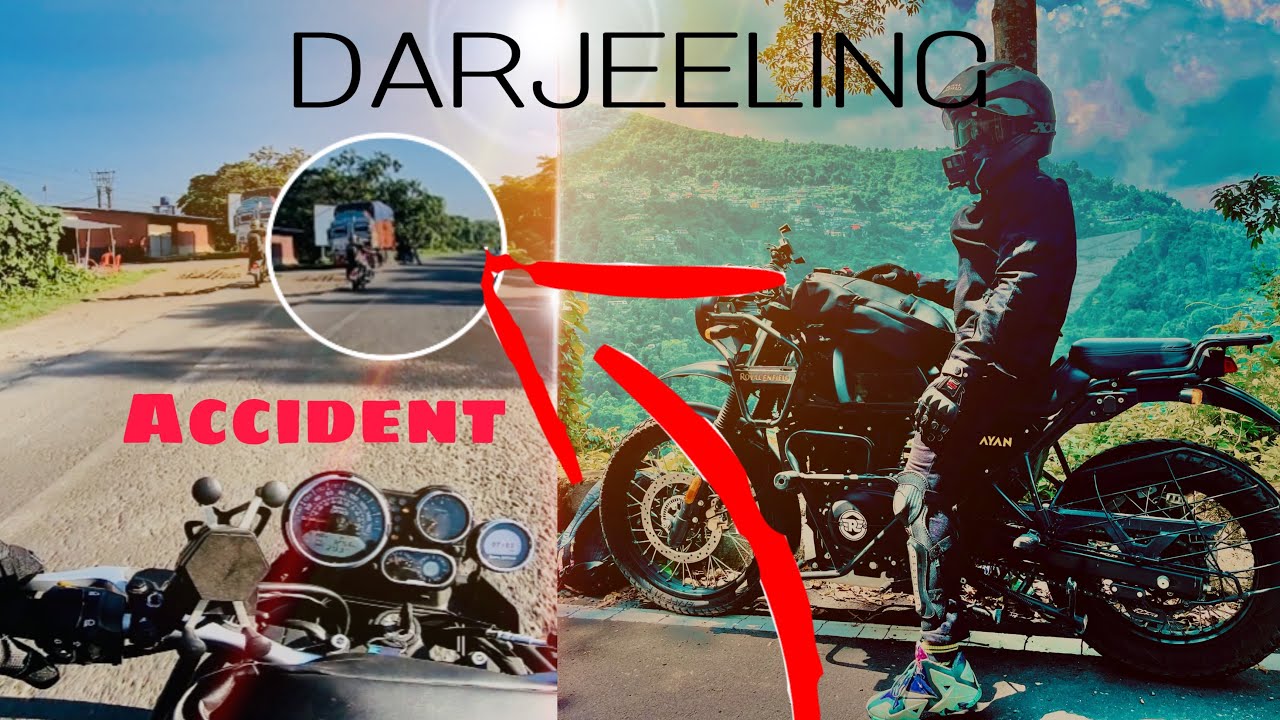 DARJEELING JATE JATE HUA BIKE CRASH | EXPLORING DARJEELING BY HIMALAYAN  @TheEnfieldVlogger