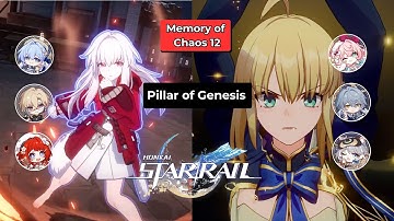 Clara E1S3 FuA and Excalibur E0S0 Team - Honkai Star Rail Memory of Chaos Stage 12