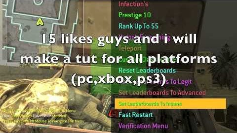 COD4 Mod Menu (pc,xbox,ps3)