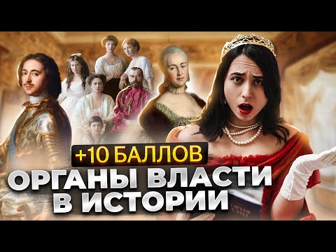 Все органы власти на ЕГЭ по истории | + 10 баллов за час