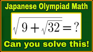 Japanese| A beautiful Nested Square Algebra Olympiad Maths Problem| Can you solve this?