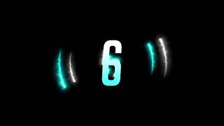 Neon Blue Countdown Timer 10 - 0 Celebrations Reveals Motion Graphics 4K 30fps Copyright Free mp4