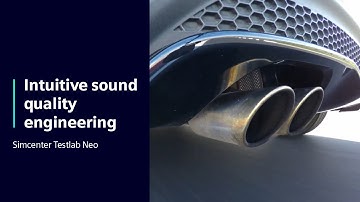 Intuitive sound quality engineering | Simcenter Testlab Neo