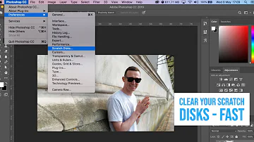 Como limpar Scratch Disk Photoshop?