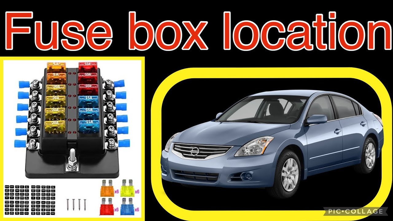 2012 Nissan Altima fuse box location YouTube