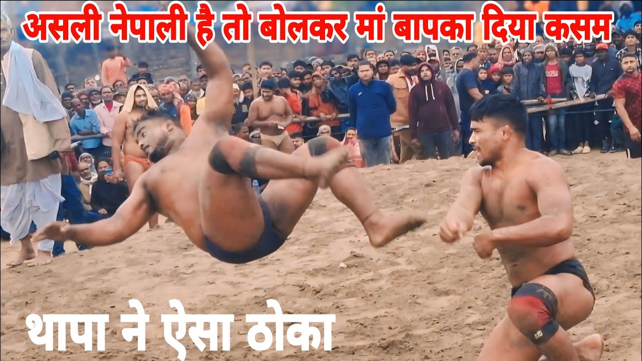 असली नेपाली है मां बापका दिया कसम  ।  thapa ki new kushti  ।  basant thapa ki new kushti  ।।