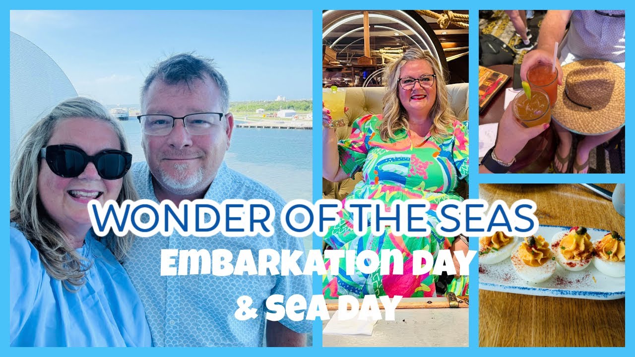🛳️ Embarkation Day + Sea Day on Wonder of the Seas | Cruise Life Starts ...