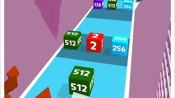 MAX LEVEL MERGE ROAD CUBE 2048 🎲💕- All Levels Gameplay Walkthrough Android, iOS v.2