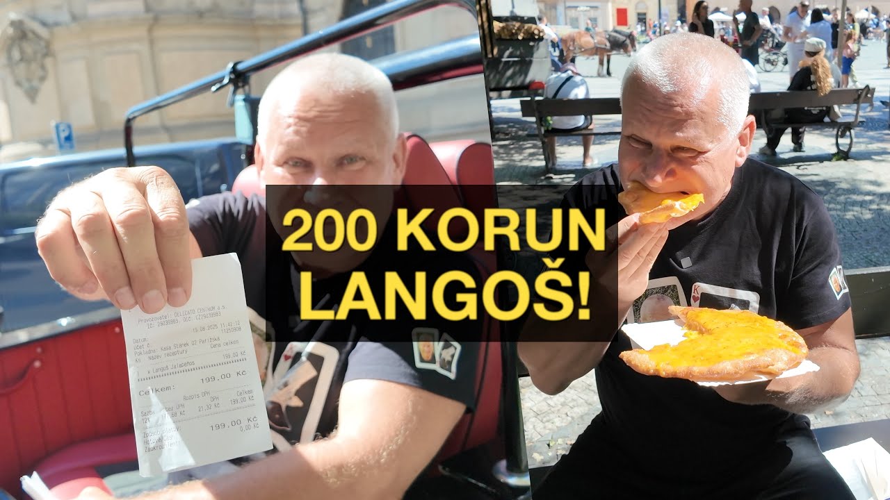 Co koupíš za 200 Kč na Staroměstském náměstí?! 🇨🇿 Jiří testuje LANGOŠ a nestačí se divit!