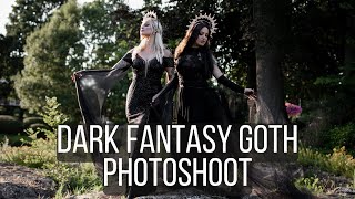 Behind the scenes vlog dark fantasy goth photoshoot