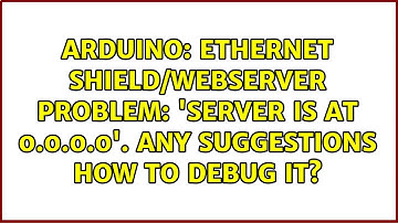 Ethernet shield/WebServer problem: 