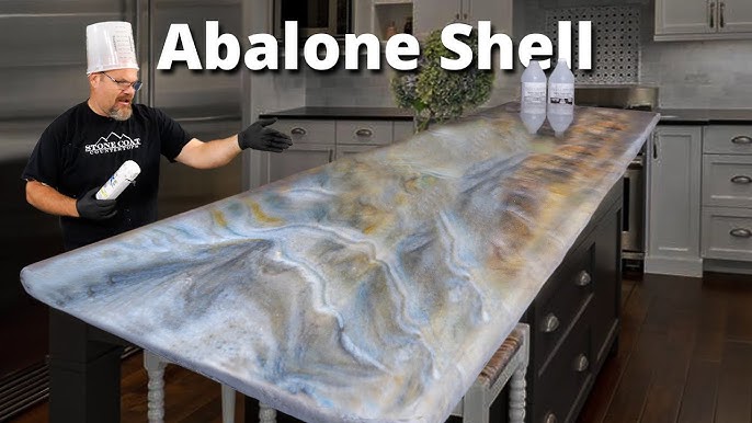 Watch how I create an Amazing Marble Countertop with Stone Coat