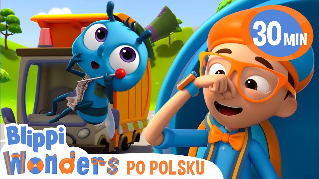 Śmieciarka | Blippi Wonders | Bajki i piosenki dla dzieci! | Moonbug Kids po polsku