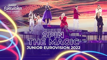 Spin The Magic - Common Song & Flag Parade - Junior Eurovision 2022