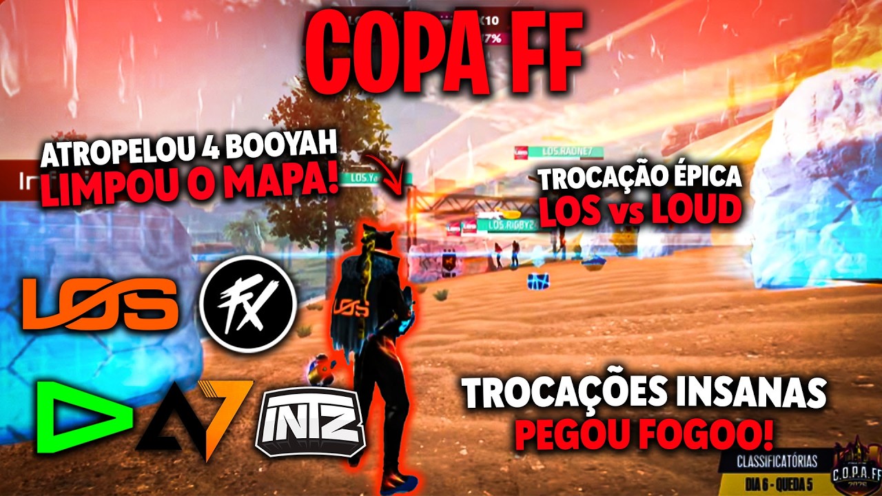 ATROPELOU GERAL! LOS FLUXO LOUD INTZ ALPHA7! ELES DERAM UM SHOW 4 BOOYAH ABSURDO NA COPA FF!