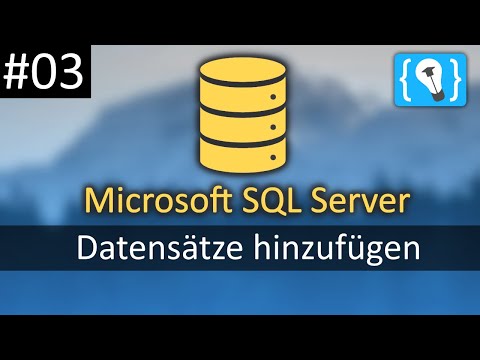 Datensätze hinzufügen - Microsoft SQL Server Tutorial Deutsch #3