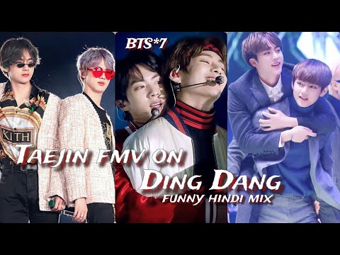 req vid💜Taejin fmv ding dang|Taejin hindi mix|taehyung ft jin hindi funny cute fmv|Taejin edit hindi